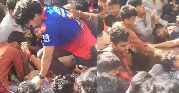 ബെംഗളൂരുവിന്റെ വിജയാഘോഷം; ചിന്നസ്വാമി സ്റ്റേഡിയത്തിൽ തിക്കും തിരക്കും, 11 മരണം, 50 പേർക്ക് പരിക്ക്