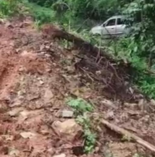കാർ നിയന്ത്രണം വിട്ട് താഴ്ചയിലേക്ക് പതിച്ചു;അഞ്ചംഗ കുടുംബം രക്ഷപ്പെട്ടത് അത്ഭുതകരമായി