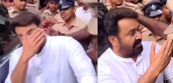 എന്താ മോനേ, ഇത് കണ്ണല്ലേ?..: കണ്ണിൽ മൈക്ക് തട്ടിയ മാധ്യമപ്രവർത്തകനോട് മോഹൻലാൽ