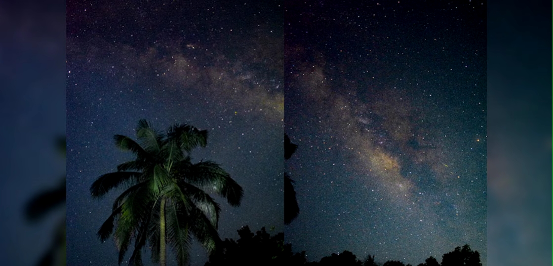 ഗ്രാമത്തിൽ പവർകട്ട്; ഫൊട്ടോഗ്രാഫറുടെ ക്യാമറയിൽ തെളിഞ്ഞത് മിൽക്കിവേ