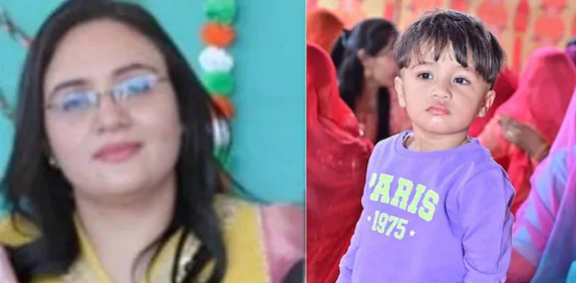 ഭർത്താവും സുഹൃത്തും ചേർന്ന് ഉപദ്രവിച്ചു, വീട്ടിൽ സ്ത്രീധന പീഡനം; മകളെ മടിയിലിരുത്തി സ്കൂൾ അധ്യാപികയുടെ ആത്മഹത്യ