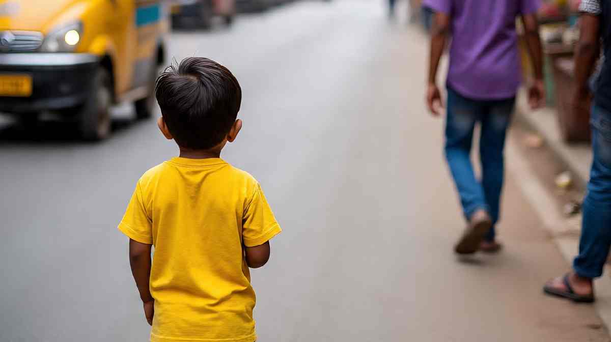 ജീവിക്കാനിടമില്ല, ഇവനെ ഏറ്റെടുക്കണം’; കയ്യില്‍ കത്തുമായി മൂന്നുവയസുകാരന്‍ തെരുവില്‍