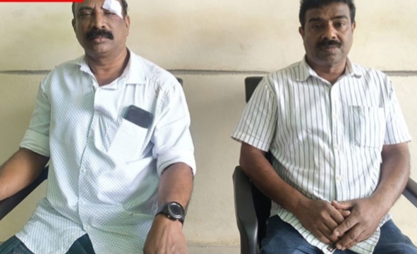 ബൈക്ക് യാത്രികർക്കുനേരെ കാട്ടാന ആക്രമണം; രണ്ടു പേർക്ക് പരിക്ക്