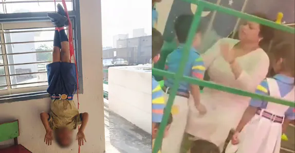 ഹോംവർക്ക് ചെയ്തില്ല; രണ്ടാം ക്ലാസുകാരനെ തലകീഴായ് കെട്ടിയിട്ടു, ക്രൂരമർദനം; പ്രിൻസിപ്പലിനും ഡ്രൈവർക്കുമെതിരെ കേസ്