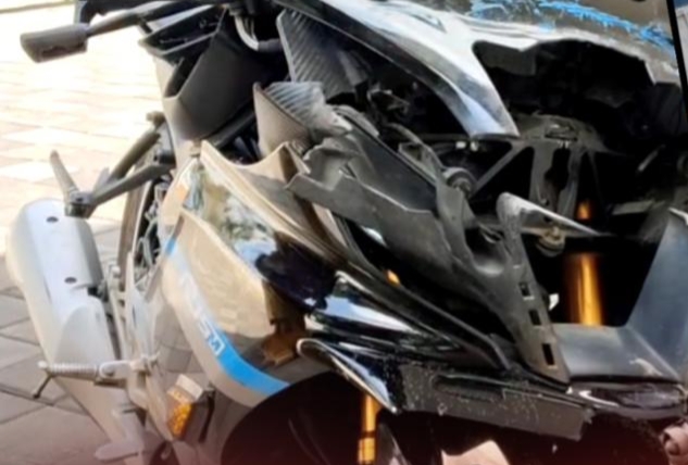 വാഹനാപകടത്തിൽ യുവാവിന് പരിക്ക്