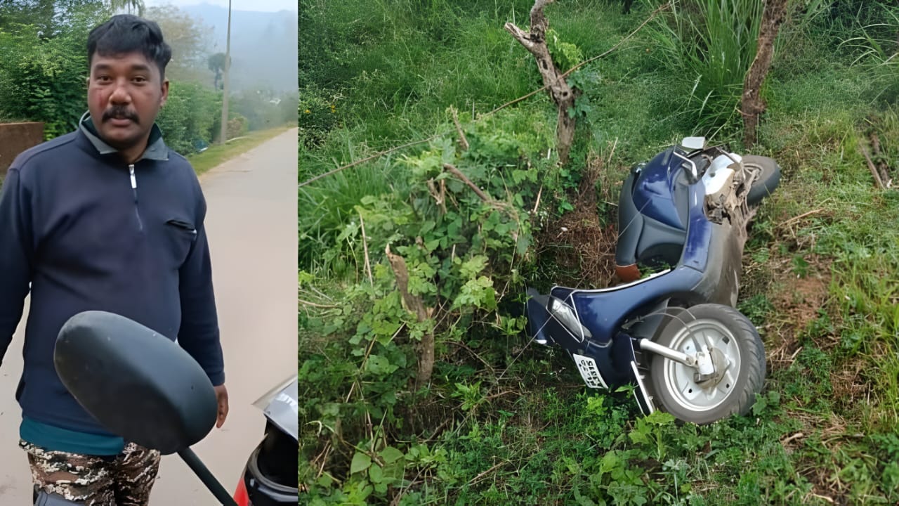 പനവല്ലിയിൽ വീണ്ടും കാട്ടാനയുടെ ആക്രമണം; സ്കൂട്ടർ യാത്രികൻ അത്ഭുതകരമായി രക്ഷപ്പെട്ടു