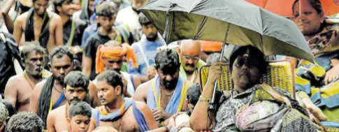 നിയന്ത്രണം കടുപ്പിച്ചു; ശബരിമലയിൽ തിരക്ക് കുറഞ്ഞു, വരി നിൽക്കാതെ ദർശനം നടത്തി ഭക്തർ
