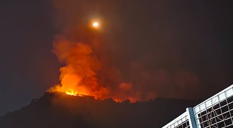 കോഴിക്കോട് കുറ്റ്യാടി ചുങ്കകുറ്റി വനത്തിൽ തീപിടിത്തം