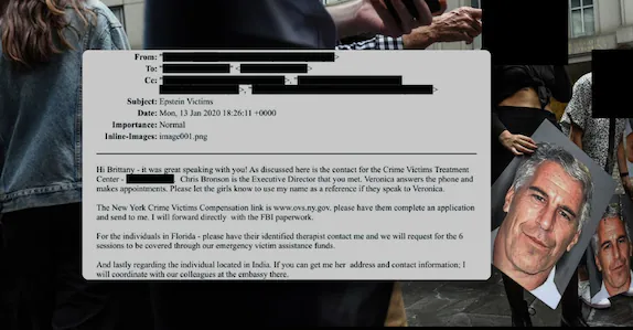 എപ്സ്റ്റീൻ ഫയലിൽ ഇന്ത്യൻ പെൺകുട്ടി; നഷ്ടപരിഹാരം നൽകാൻ ശ്രമം