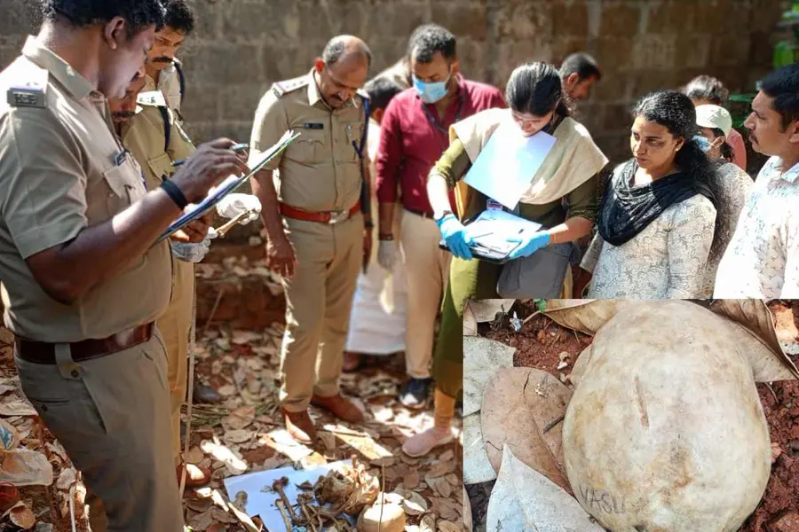 ആളൊഴിഞ്ഞ പറമ്പിൽ തലയോട്ടികളും അസ്ഥികളും; തലയോട്ടികളിൽ ‘വാസു’ എന്നും ‘അസ്‌ന’ എന്നും എഴുത്ത്, ദുരൂഹത