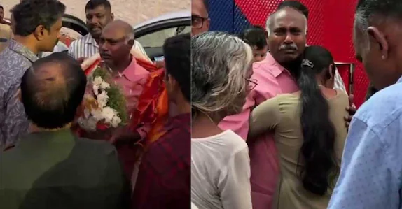 കൈക്കൂലിക്കേസിൽ അറസ്റ്റ്; ജയിലിൽനിന്ന് ഇറങ്ങിയ എംവിഐക്ക് ഡ്രൈവിങ് സ്കൂളുകാരുടെ സ്വീകരണം