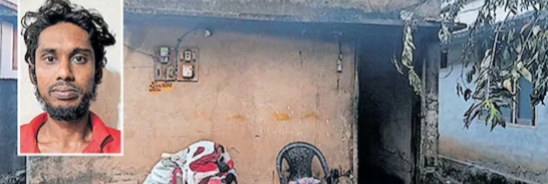 ലഹരി വാങ്ങാൻ 700 രൂപ നൽകിയില്ല, യുവാവ് രാത്രി ബന്ധുവീടിന് തീയിട്ടു