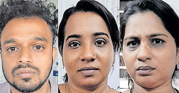 മസാജ് സെന്ററിൽ യുവാവിനെ ആക്രമിച്ചു കവർച്ച; ഉടമയും ജീവനക്കാരികളും അറസ്റ്റിൽ